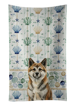 Load image into Gallery viewer, Brindle Akita Coastal Sea Glass Kitchen Towel