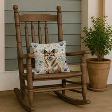 Load image into Gallery viewer, Brindle Akita Coastal Sea Glass Throw Pillow