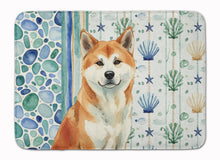 Load image into Gallery viewer, Red Akita Coastal Sea Glass Memory Foam Kitchen Mat