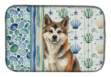 Load image into Gallery viewer, Sesame Akita Coastal Sea Glass Dish Drying Mat
