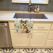 Load image into Gallery viewer, Sesame Akita Coastal Sea Glass Kitchen Towel