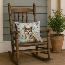 Load image into Gallery viewer, Sesame Akita Coastal Sea Glass Throw Pillow