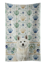 Load image into Gallery viewer, White Akita Coastal Sea Glass Kitchen Towel