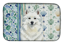 Load image into Gallery viewer, American Eskimo Coastal Sea Glass Dish Drying Mat