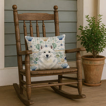 Load image into Gallery viewer, American Eskimo Coastal Sea Glass Throw Pillow