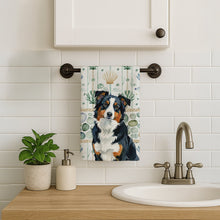 Load image into Gallery viewer, Black Tri American Shepherd Coastal Sea Glass Kitchen Towel