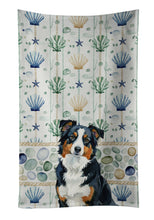 Load image into Gallery viewer, Black Tri American Shepherd Coastal Sea Glass Kitchen Towel