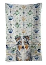 Load image into Gallery viewer, Blue Merle American Shepherd Coastal Sea Glass Kitchen Towel
