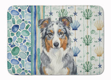 Load image into Gallery viewer, Blue Merle American Shepherd Coastal Sea Glass Memory Foam Kitchen Mat