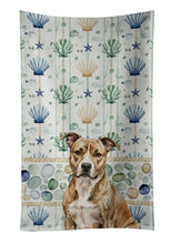 Load image into Gallery viewer, Brindle American Staffordshire Terrier Coastal Sea Glass Kitchen Towel