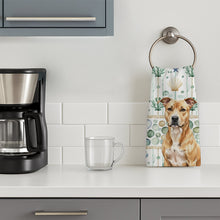 Load image into Gallery viewer, Fawn American Staffordshire Terrier Coastal Sea Glass Kitchen Towel
