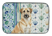 Load image into Gallery viewer, Anatolian Shepherd Dog Coastal Sea Glass Dish Drying Mat