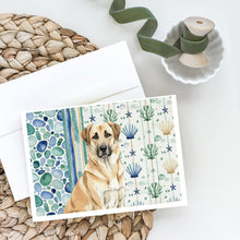 Load image into Gallery viewer, Anatolian Shepherd Dog Coastal Sea Glass Greeting Cards Pack of 8