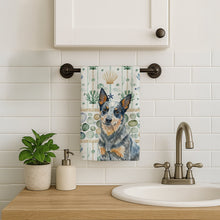 Load image into Gallery viewer, Blue Heeler Australian Cattle Dog Coastal Sea Glass Kitchen Towel