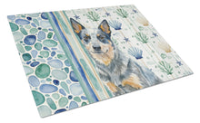 Load image into Gallery viewer, Blue Heeler Australian Cattle Dog Coastal Sea Glass Glass Cutting Board