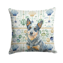 Load image into Gallery viewer, Blue Heeler Australian Cattle Dog Coastal Sea Glass Throw Pillow
