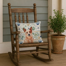 Load image into Gallery viewer, Red Heeler Australian Cattle Dog Coastal Sea Glass Throw Pillow