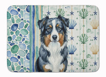 Load image into Gallery viewer, Black Australian Shepherd Coastal Sea Glass Memory Foam Kitchen Mat