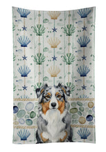Load image into Gallery viewer, Blue Merle Australian Shepherd Coastal Sea Glass Kitchen Towel