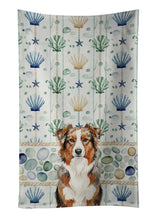 Load image into Gallery viewer, Red Merle Australian Shepherd Coastal Sea Glass Kitchen Towel