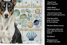 Load image into Gallery viewer, Black and White Basenji Coastal Sea Glass Kitchen Towel
