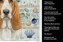 Load image into Gallery viewer, Lemon and White Basset Hound Coastal Sea Glass Kitchen Towel