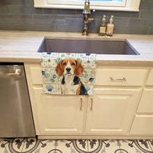 Load image into Gallery viewer, Beagle Coastal Sea Glass Kitchen Towel