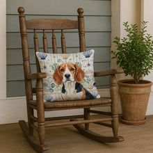 Load image into Gallery viewer, Beagle Coastal Sea Glass Throw Pillow