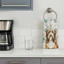 Load image into Gallery viewer, Brown Bearded Collie Coastal Sea Glass Kitchen Towel