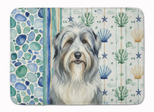 Load image into Gallery viewer, Bearded Collie Coastal Sea Glass Memory Foam Kitchen Mat