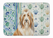 Load image into Gallery viewer, Fawn Bearded Collie Coastal Sea Glass Memory Foam Kitchen Mat