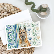 Load image into Gallery viewer, Belgian Laekenois Coastal Sea Glass Greeting Cards Pack of 8