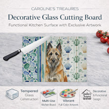 Load image into Gallery viewer, Belgian Laekenois Coastal Sea Glass Glass Cutting Board