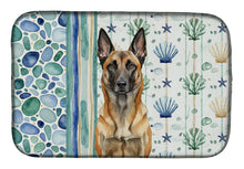 Load image into Gallery viewer, Belgian Malinois Coastal Sea Glass Dish Drying Mat