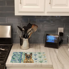 Load image into Gallery viewer, Belgian Malinois Coastal Sea Glass Glass Cutting Board