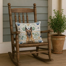 Load image into Gallery viewer, Belgian Malinois Coastal Sea Glass Throw Pillow