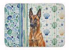 Load image into Gallery viewer, Mahogany Belgian Malinois Coastal Sea Glass Memory Foam Kitchen Mat