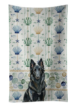 Load image into Gallery viewer, Belgian Sheepdog Groenendael Coastal Sea Glass Kitchen Towel