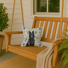 Load image into Gallery viewer, Belgian Sheepdog Groenendael Coastal Sea Glass Throw Pillow