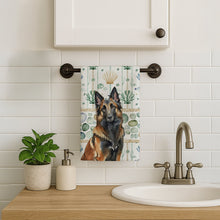 Load image into Gallery viewer, Belgian Tervuren Coastal Sea Glass Kitchen Towel