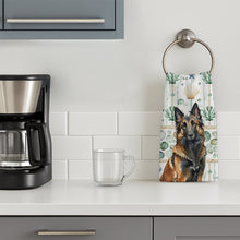 Load image into Gallery viewer, Belgian Tervuren Coastal Sea Glass Kitchen Towel