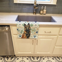 Load image into Gallery viewer, Belgian Tervuren Coastal Sea Glass Kitchen Towel