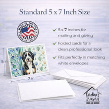 Load image into Gallery viewer, Berndoodle Coastal Sea Glass Greeting Cards Pack of 8