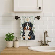 Load image into Gallery viewer, Bernese Mountain Dog Coastal Sea Glass Kitchen Towel
