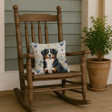 Load image into Gallery viewer, Bernese Mountain Dog Coastal Sea Glass Throw Pillow