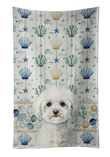 Load image into Gallery viewer, Bichon Frise Coastal Sea Glass Kitchen Towel