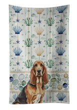 Load image into Gallery viewer, Liver and Tan Bloodhound Coastal Sea Glass Kitchen Towel