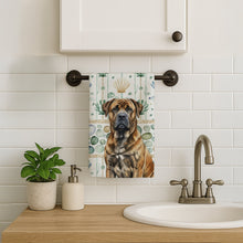 Load image into Gallery viewer, Brindle Boerboel Coastal Sea Glass Kitchen Towel
