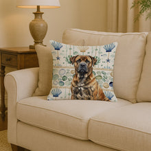 Load image into Gallery viewer, Brindle Boerboel Coastal Sea Glass Throw Pillow