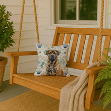 Load image into Gallery viewer, Brindle Boerboel Coastal Sea Glass Throw Pillow
